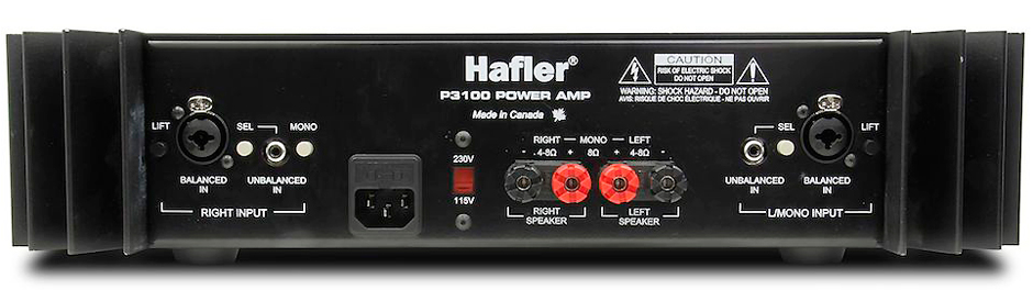 Hafler-P3100-rear